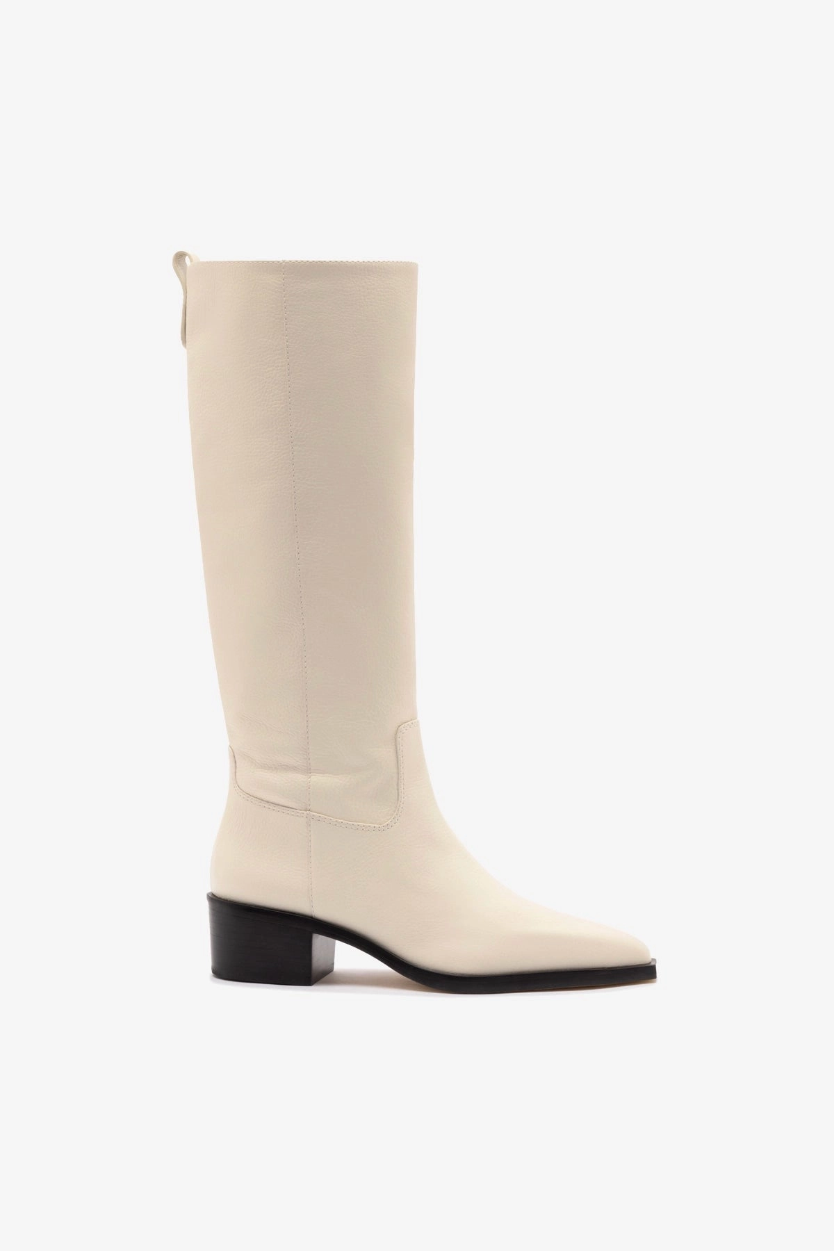 Florencia Boot In Ivory Leather Ultimate Durability Trendy Style