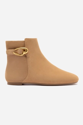 Mini Verona Boot In Peanut Suede Comfort Lining Adventure Seeker