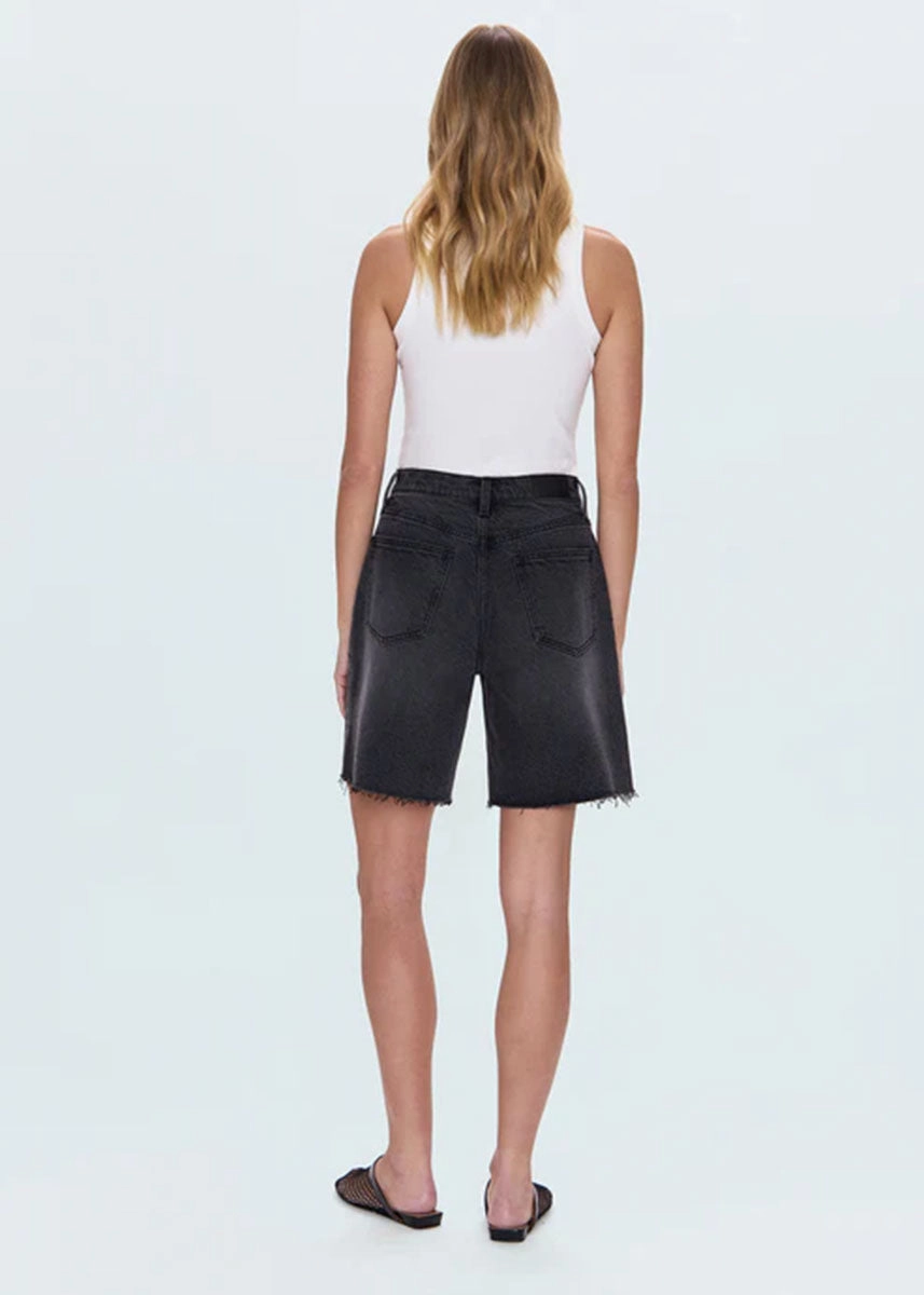 Comfy Style FourWayStretch Kaylee High-Rise Pinched Loose Straight Short - After Hours