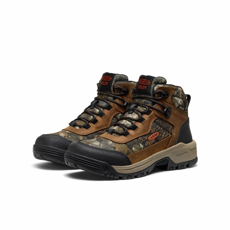 Outdoor Daily Women's Skokie Waterproof Work Boot (Soft Toe)  |  Camo/Black