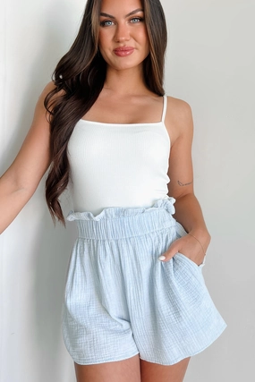 Fashion Forward Everyday Joy Ribbed Cami Bodysuit (Off White)