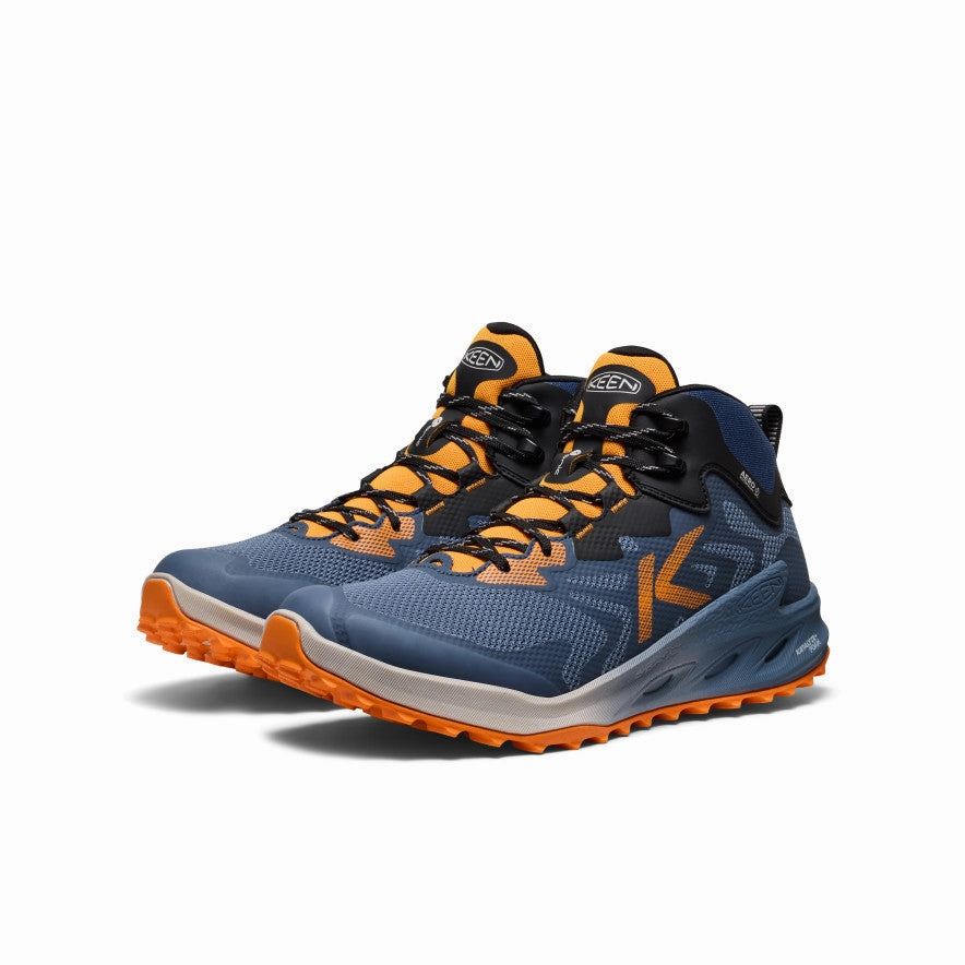 Men's Zionic NXT Waterproof Hiking Boot  |  Naval Academy/Bright Marigold Soft Insole
