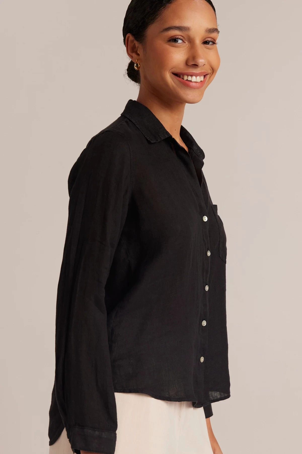 Linen Pocket Button Down Bold Design