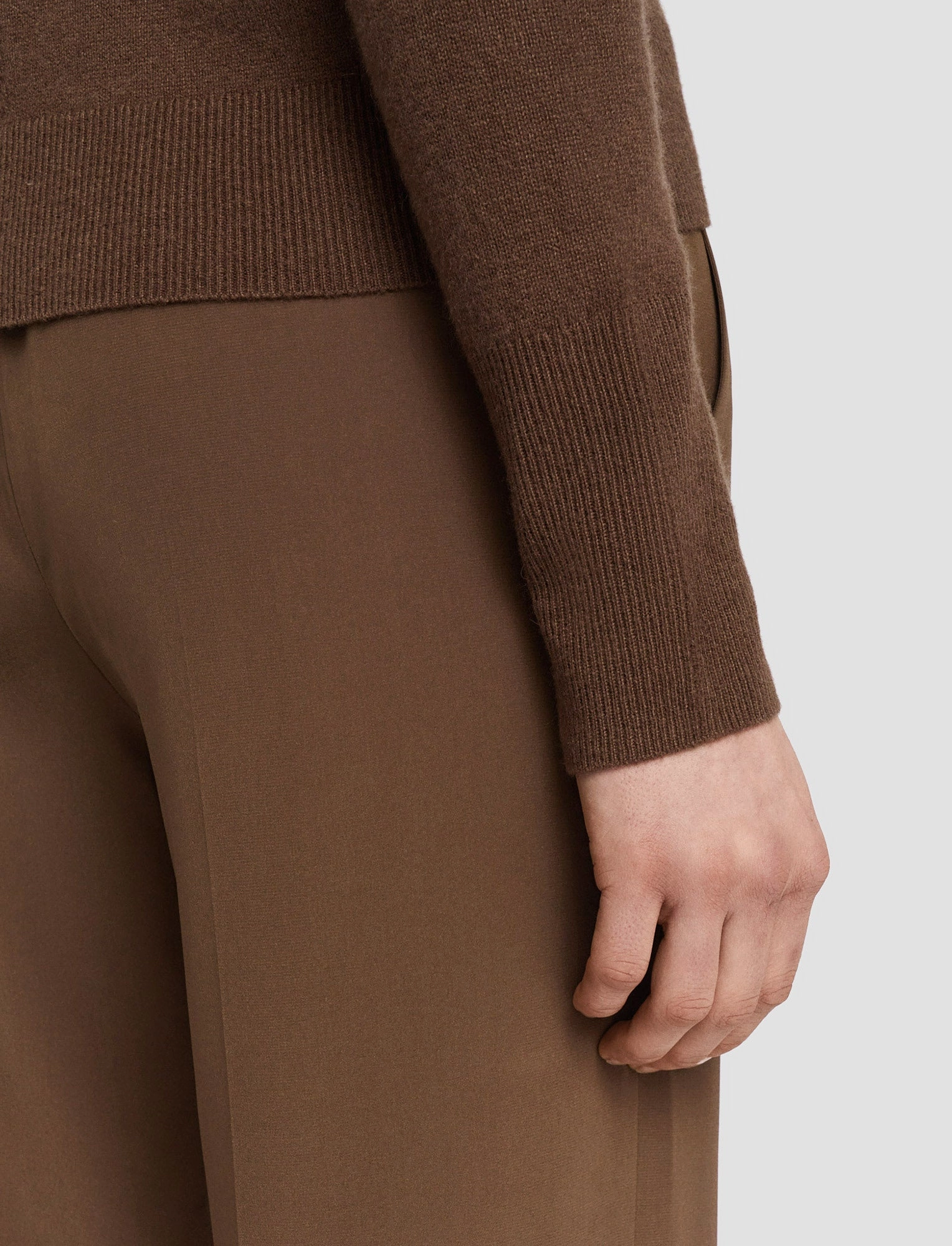 Light Pure Cashmere High Neck Jumper Temperature control Chic Style