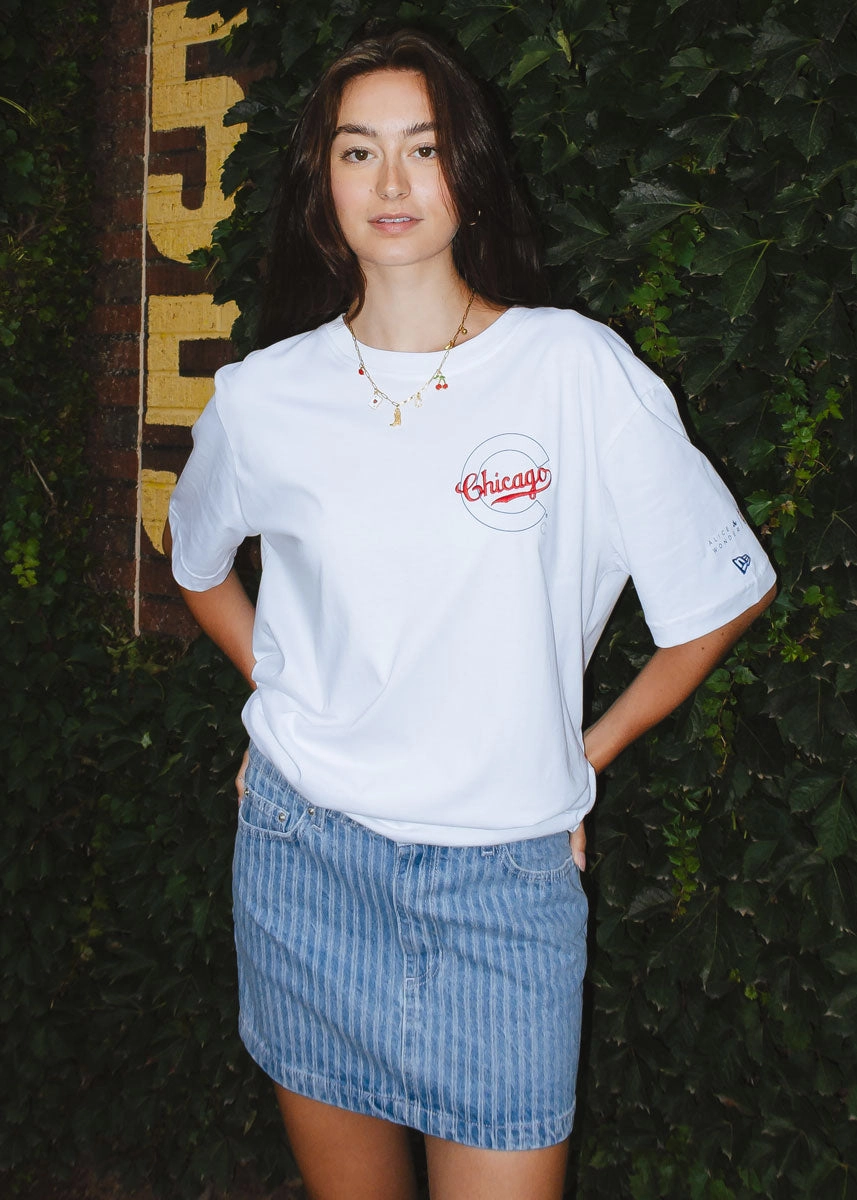 Hey Chicago Oversized Tee Reverseble Design