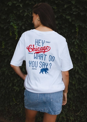 Hey Chicago Oversized Tee Tension Balanced Design