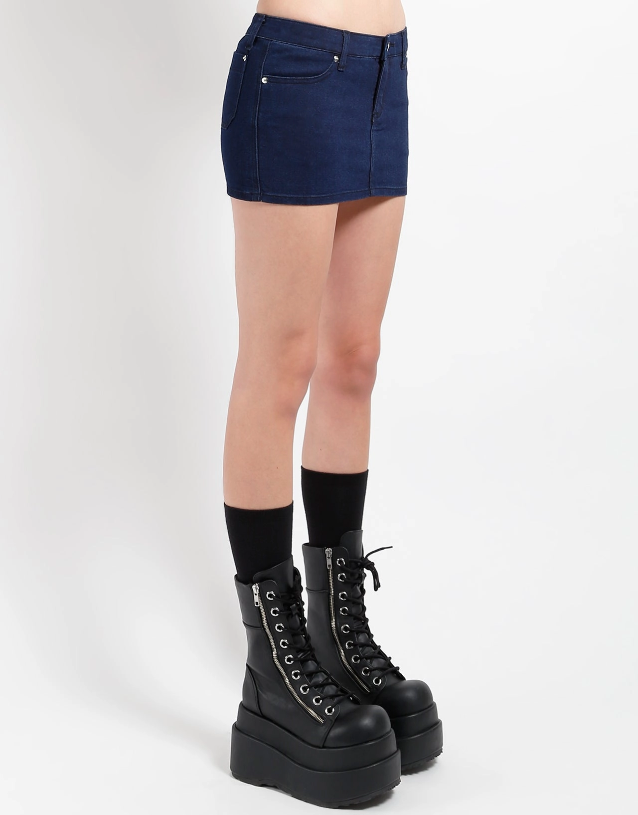 SUPER MINI HEAVY STONE WASH Sweat Wicking Lining Cuffed hem