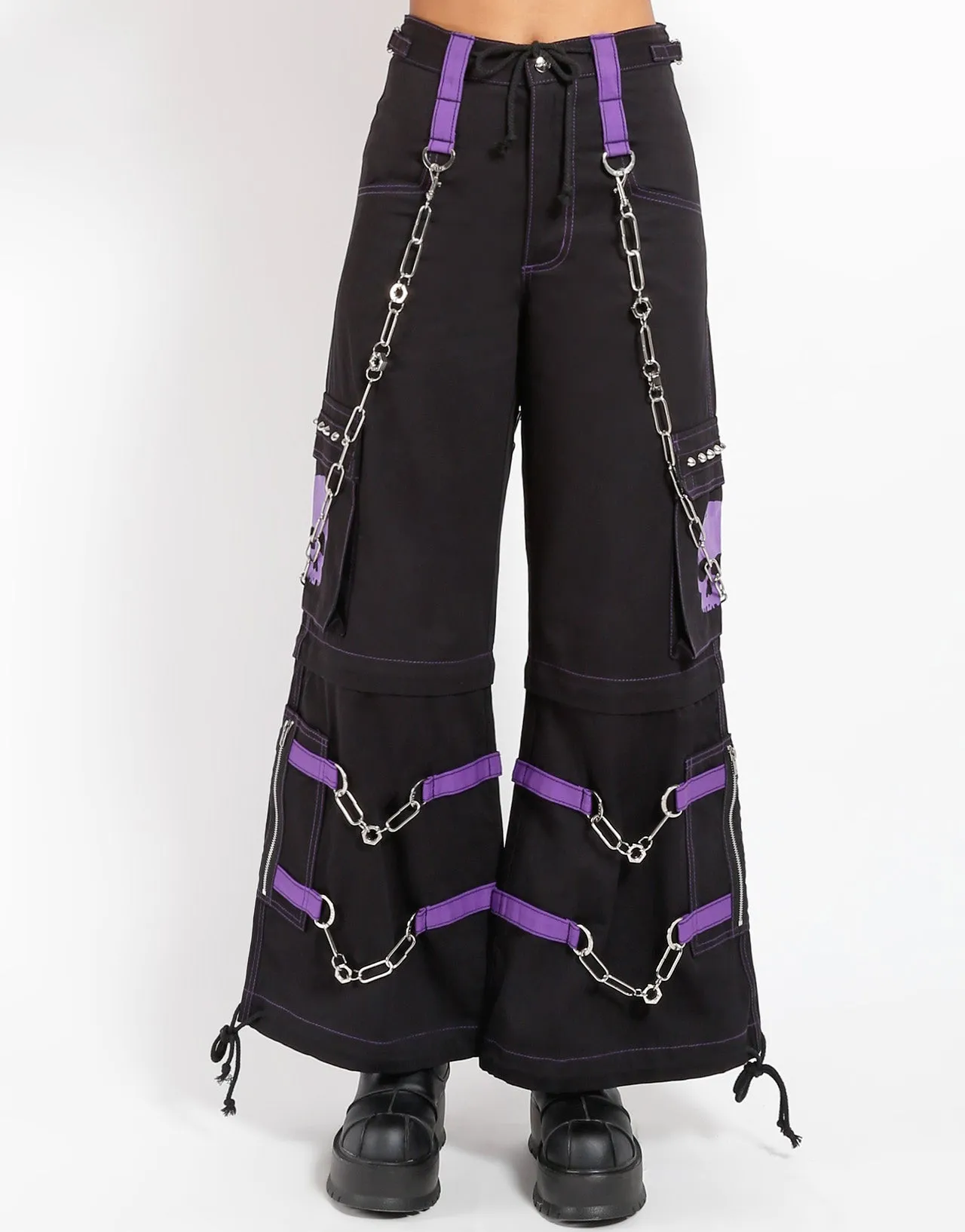 SKULL ZIP OFF PANT PURPLE Outdoor Comfort