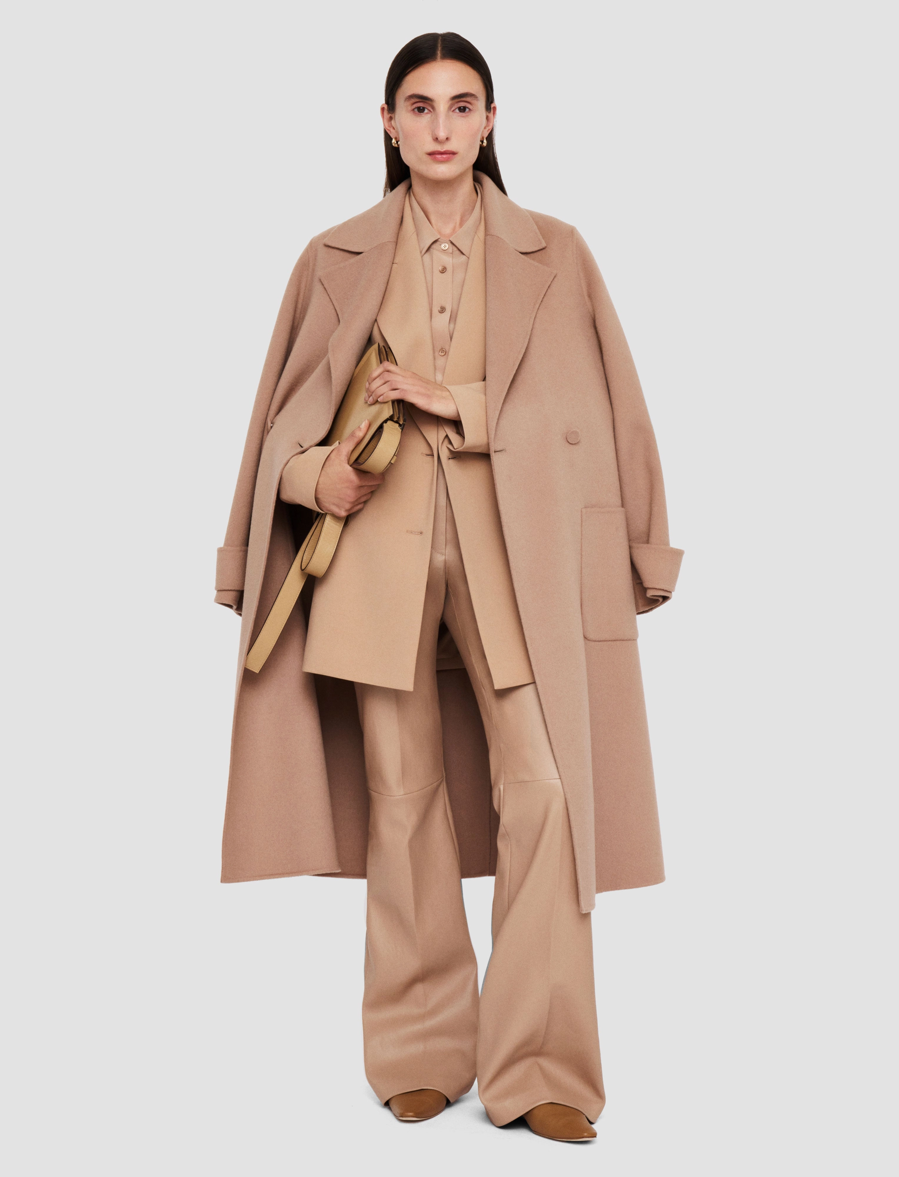 Arline Double Face Cashmere Coat Articulated Elbows