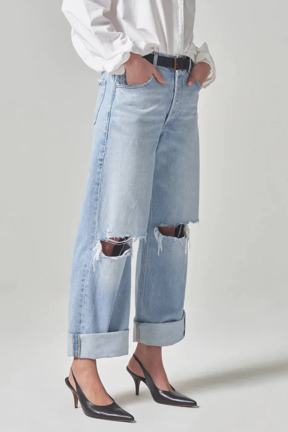 Ayla Baggy Cuffed Crop Balanced Piece