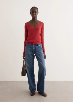 Selvedge Detailing Ayla Baggy Jeans