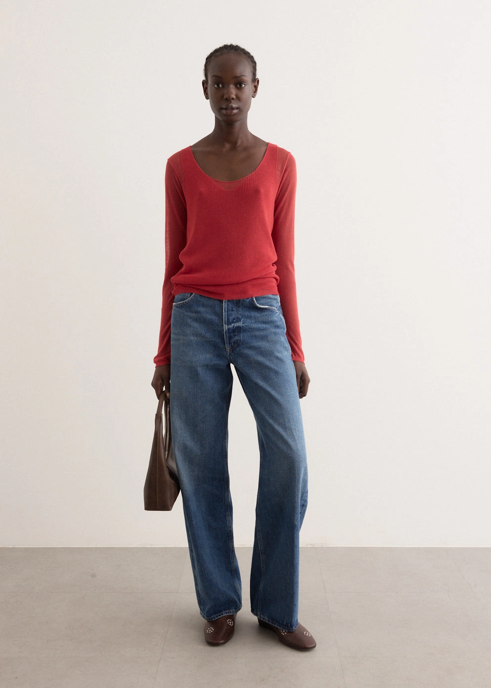 Selvedge Detailing Ayla Baggy Jeans