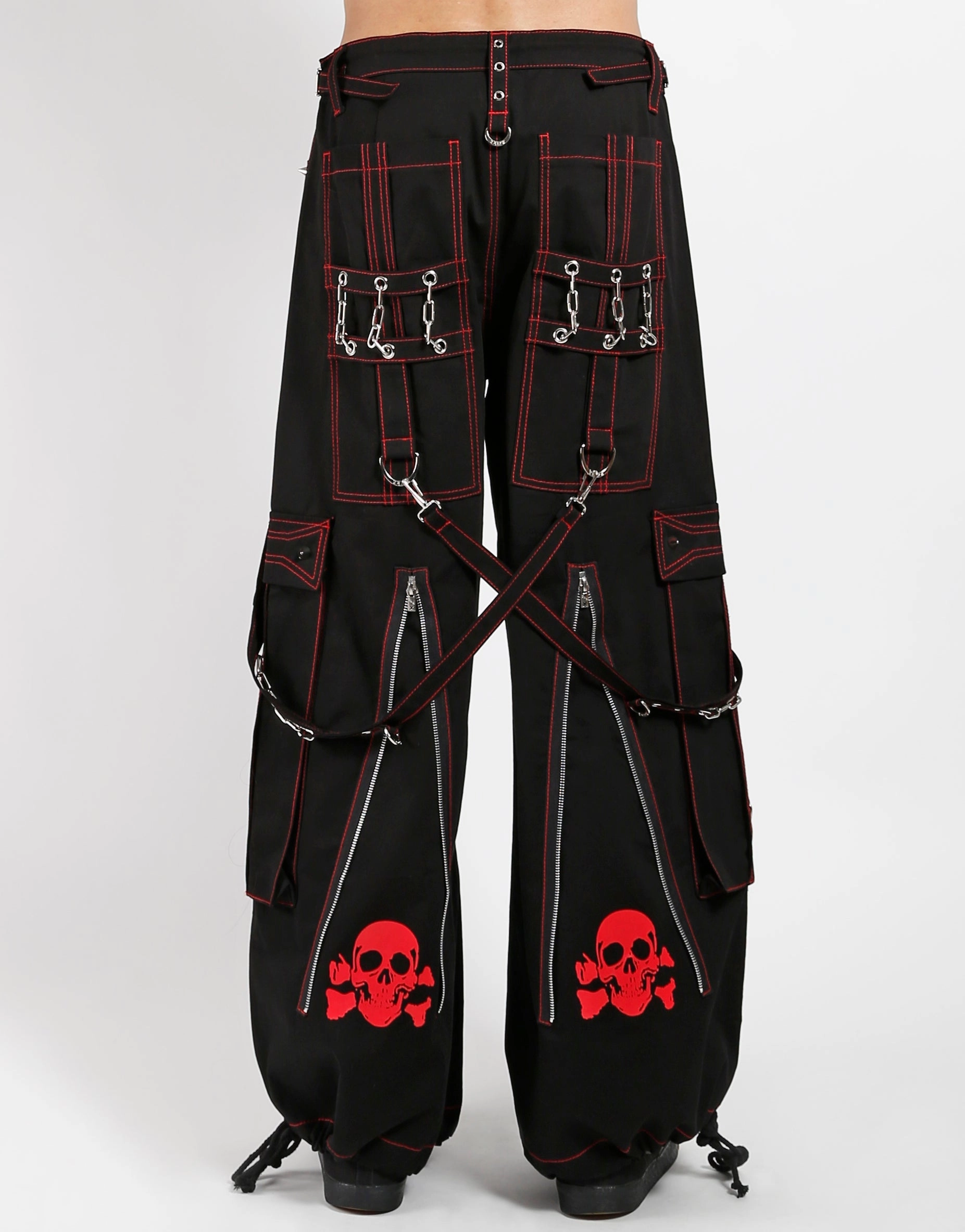 BACK UP SKULL PANT RED SKULL Modern Relaxed Cozy Movement