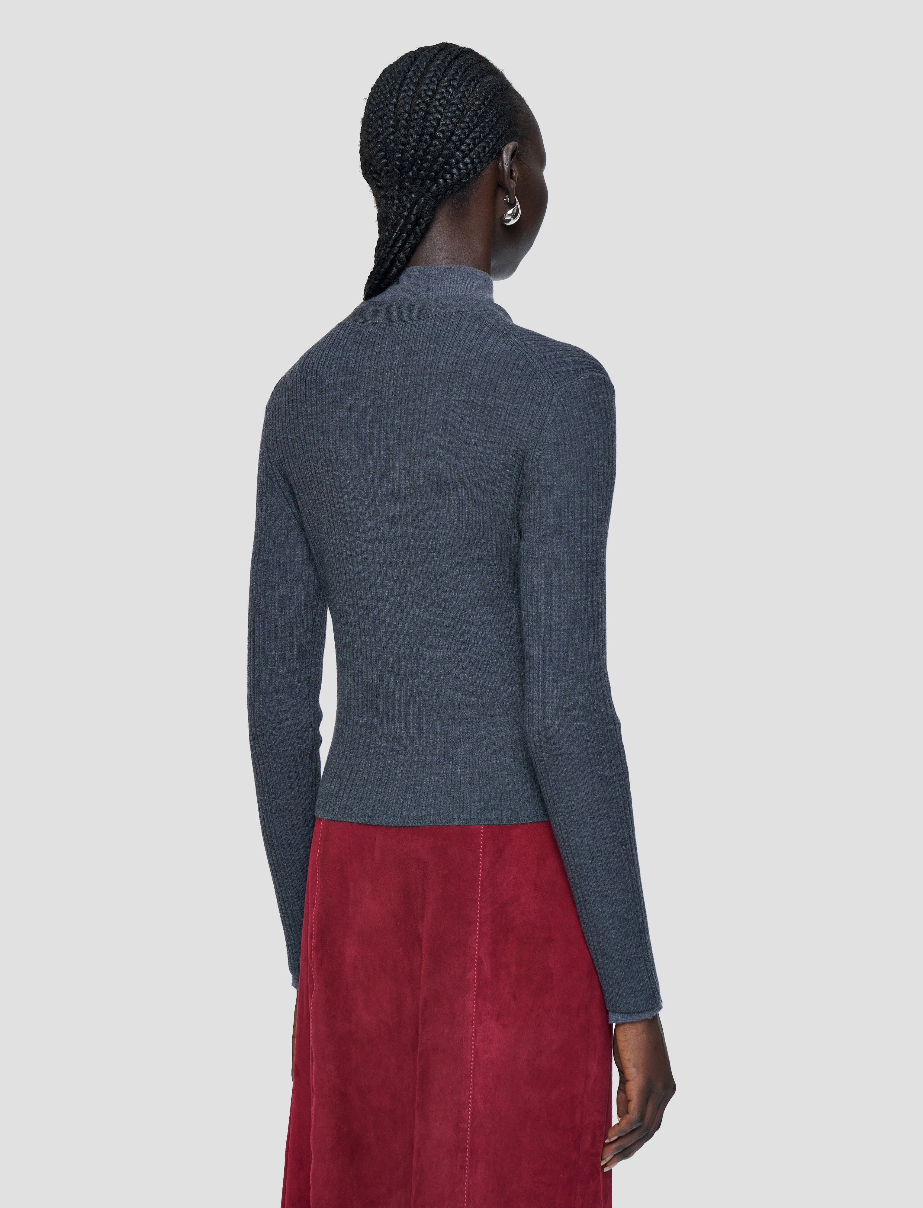 Outdoor Layer Merino Rib Knit Cardigan