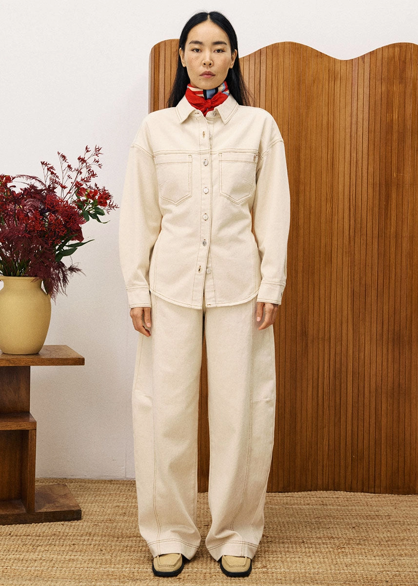 Bancha Pant - Creme Essential Comfort Outdoor Fit