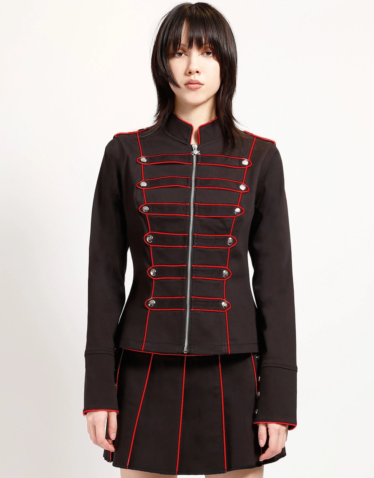 BAND JACKET RED Layered Security Pockets