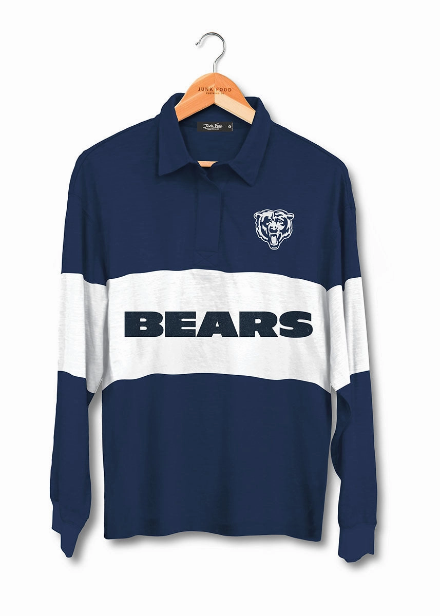 TwillWeave Bears Rugby Long Sleeve Tee - True Navy