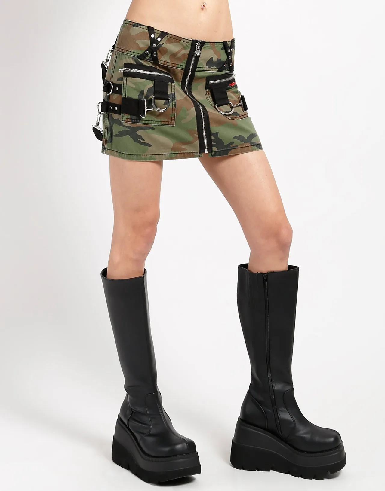 BIG RING SKIRT CAMO Breathable Weave Fabric Flexible Fit