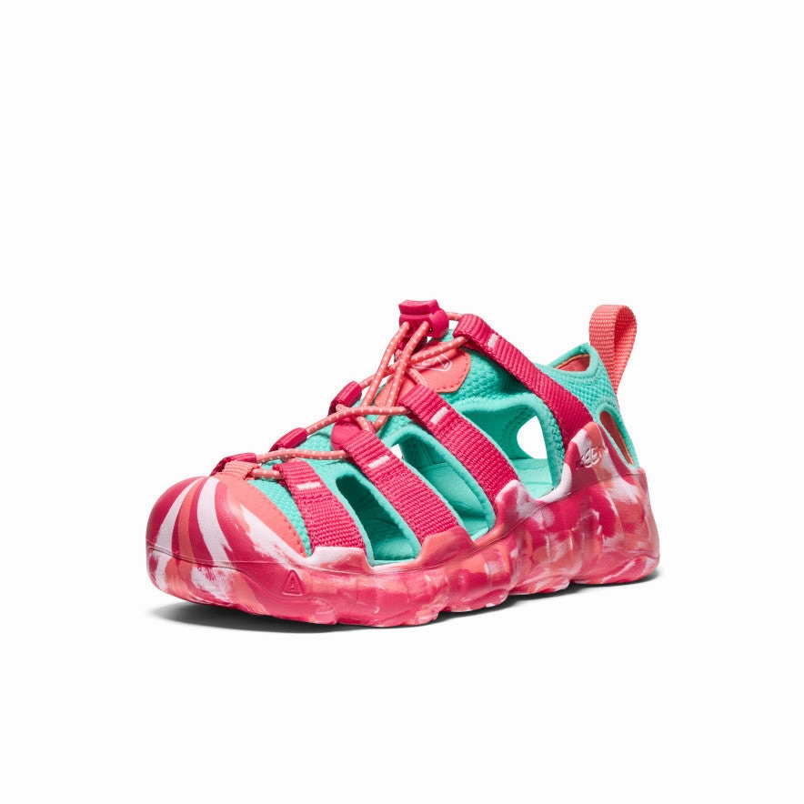 Seaside Wear Open Form Big Kids' Hyperport H2 Sandal  |  Raspberry/Pool Blue