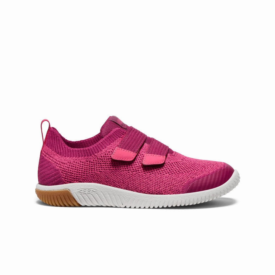 Big Kids' KNX Knit Double Strap  |  Beaujolais/Raspberry Ultra Comfort Easy Wear Shoes