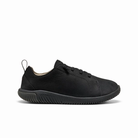 All Day Comfort Big Kids' KNX Leather Sneaker  |  Triple Black