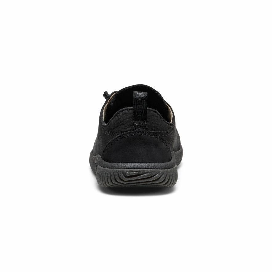 Street Comfort Seamless Design Big Kids' KNX Leather Sneaker  |  Triple Black