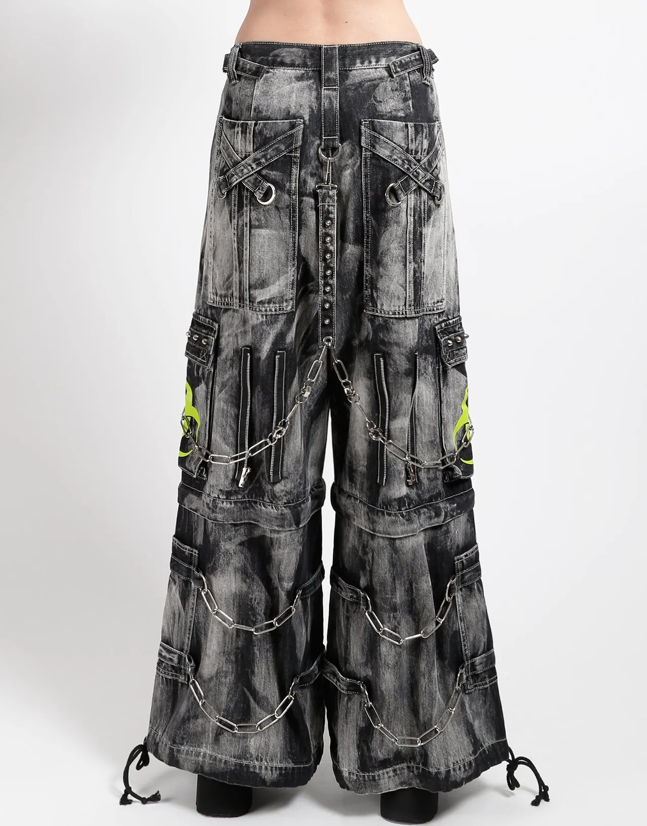 BIOHAZARD BLACK DENIM STORM WASH PANT Sleek Style