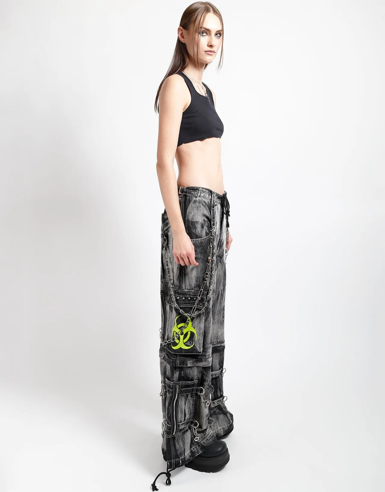 BIOHAZARD BLACK DENIM STORM WASH PANT Smart Utility