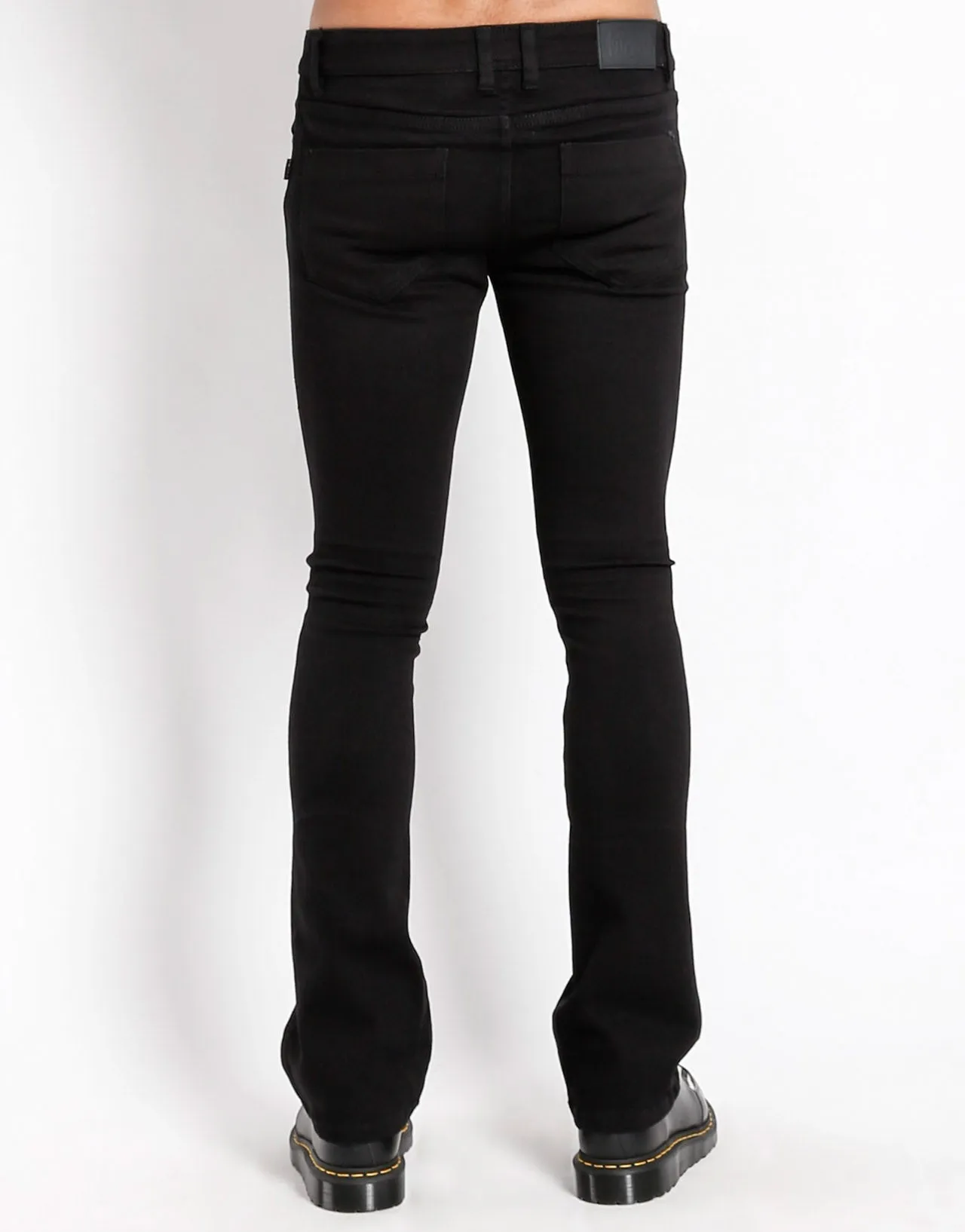 school outfit Abrasion Resistant Fabric Black Bootcut Jeans