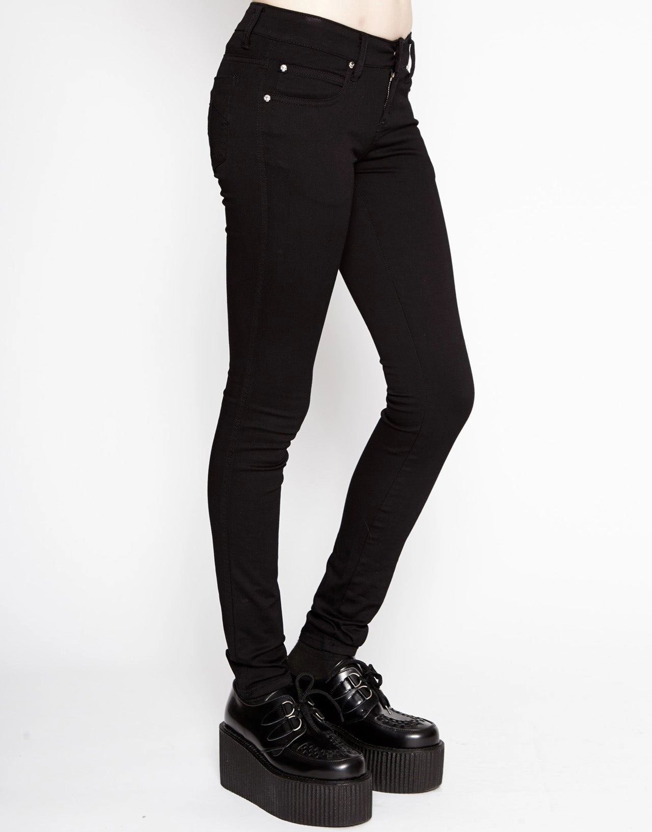 Black T-Back Jean Elegant Urban Explorer Athlete Fit