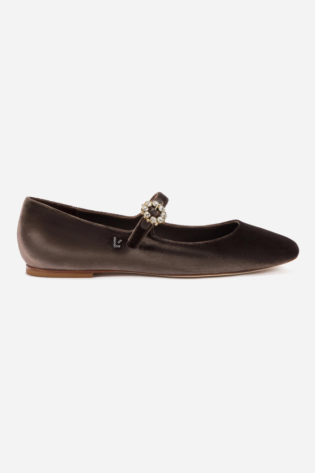 School Go Winter Warm Blair Ballet Flat In Expresso Velvet