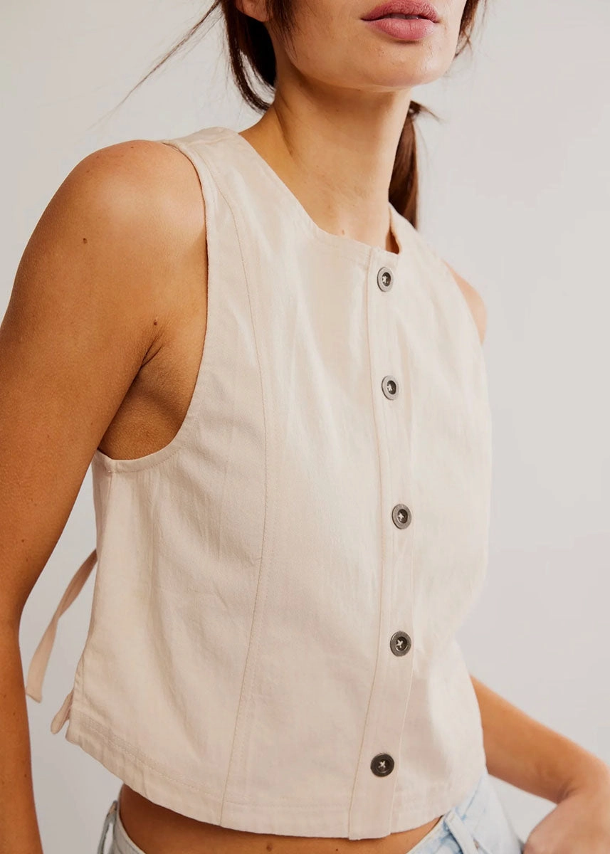 Blake Vest - Sand Dollar Ventilated Panel Design