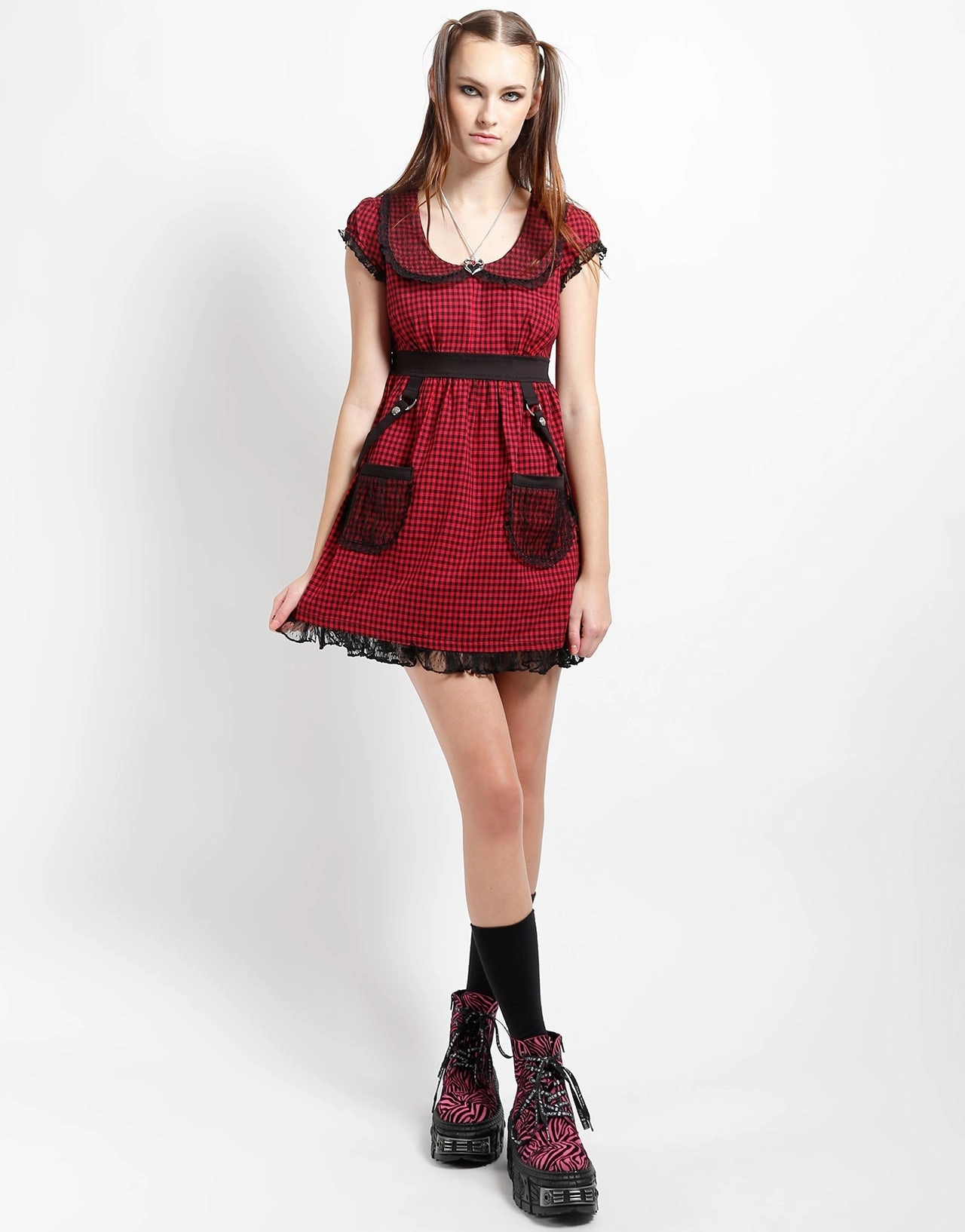FlexibleCuff UltraSoft Blend BO PEEP DRESS RED