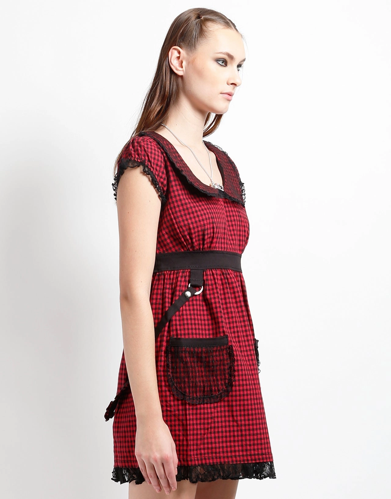 LightweightTexture BO PEEP DRESS RED