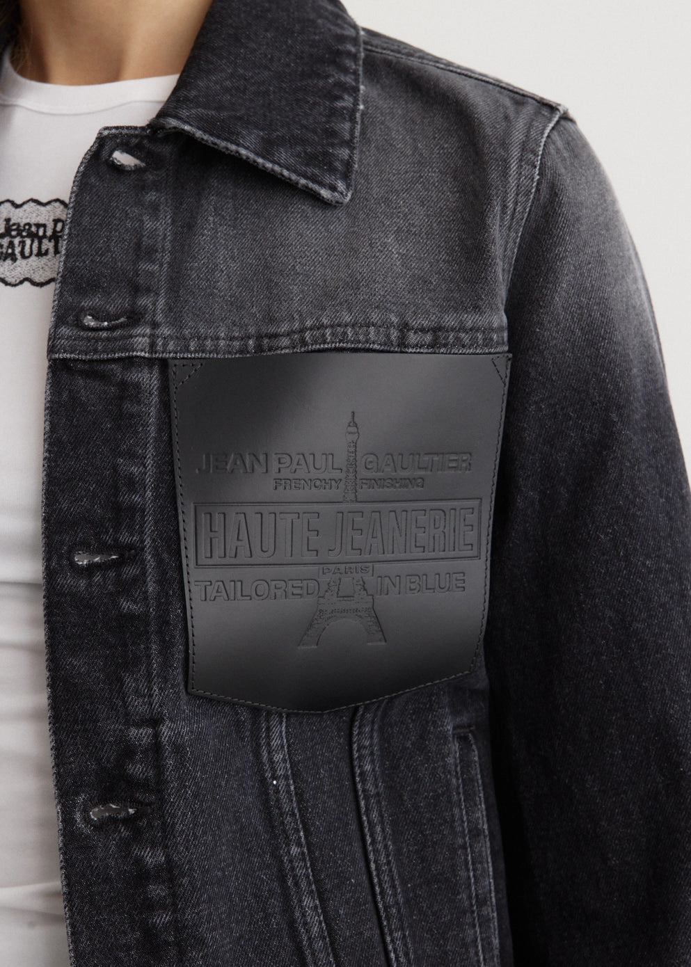 Base Comfort Denim Jacket With Leather Pocket