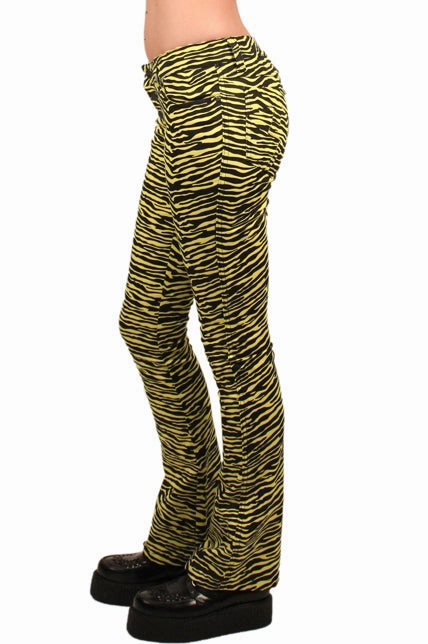 Bootcut Jeans Tiger Print Rainy Day Vintage Lover