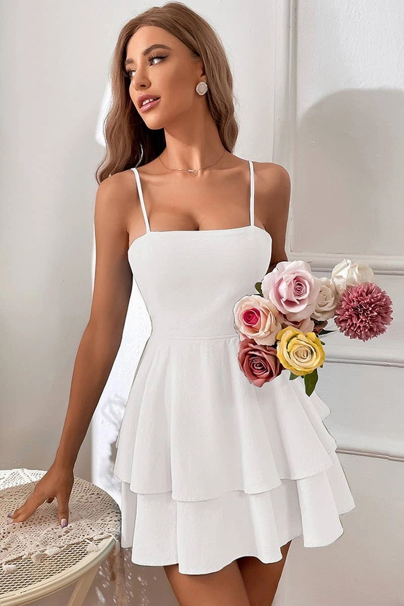 BOWKNOT BIND SEXY BACKLESS CONDOLE BELT DRESS_CWDSD2717 Warm-Layer