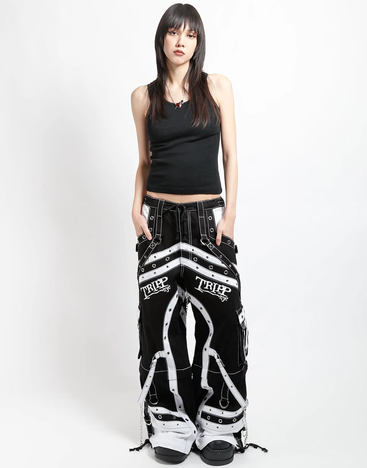 OFF TRACK PANT BLACK/WHITE Performance Wear