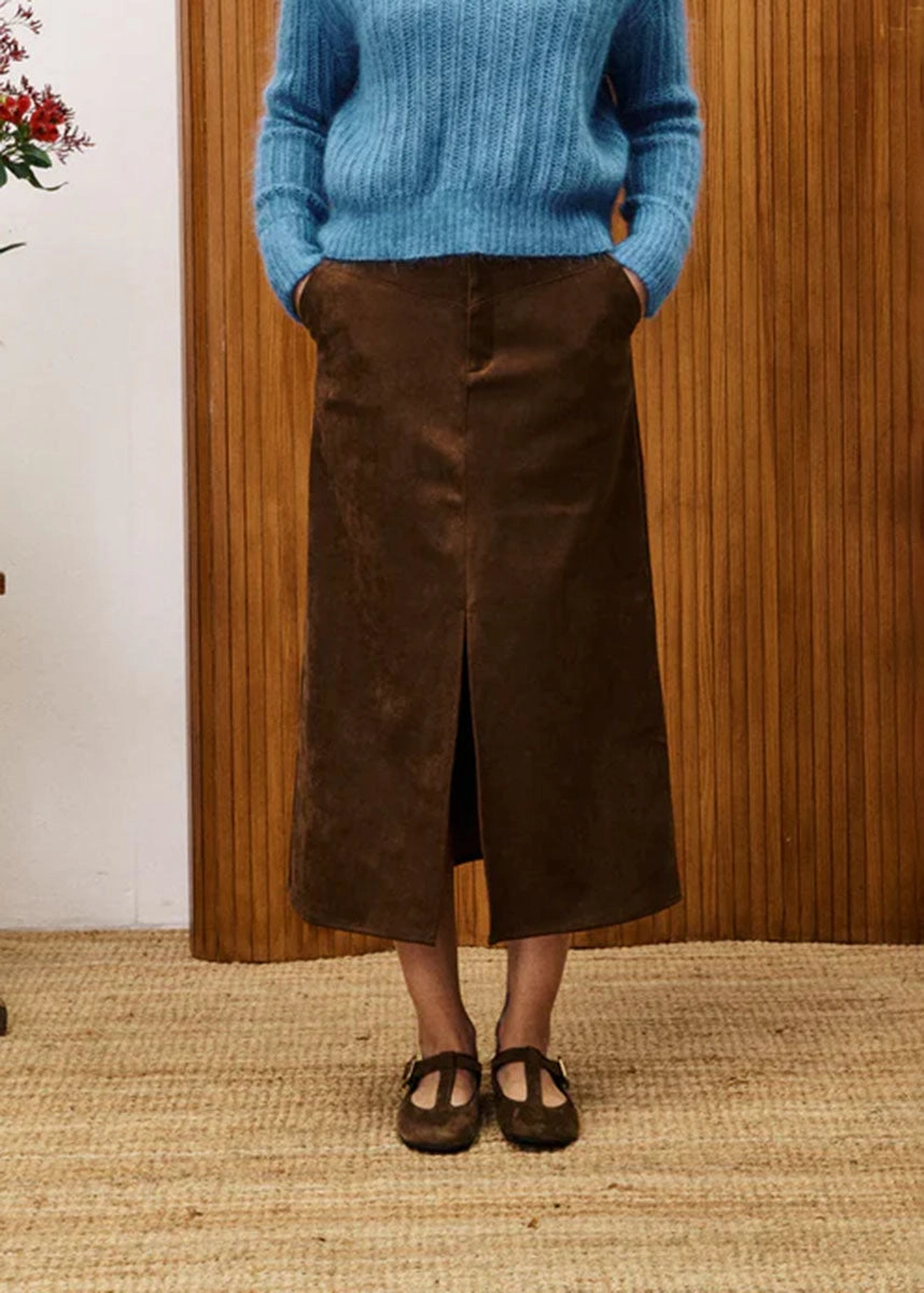 Glaieul Skirt - Marron Glace Compact Storage TaglessLabel