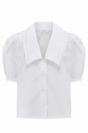 The Poplin Sailor Blouse NonRestrictiveCollar