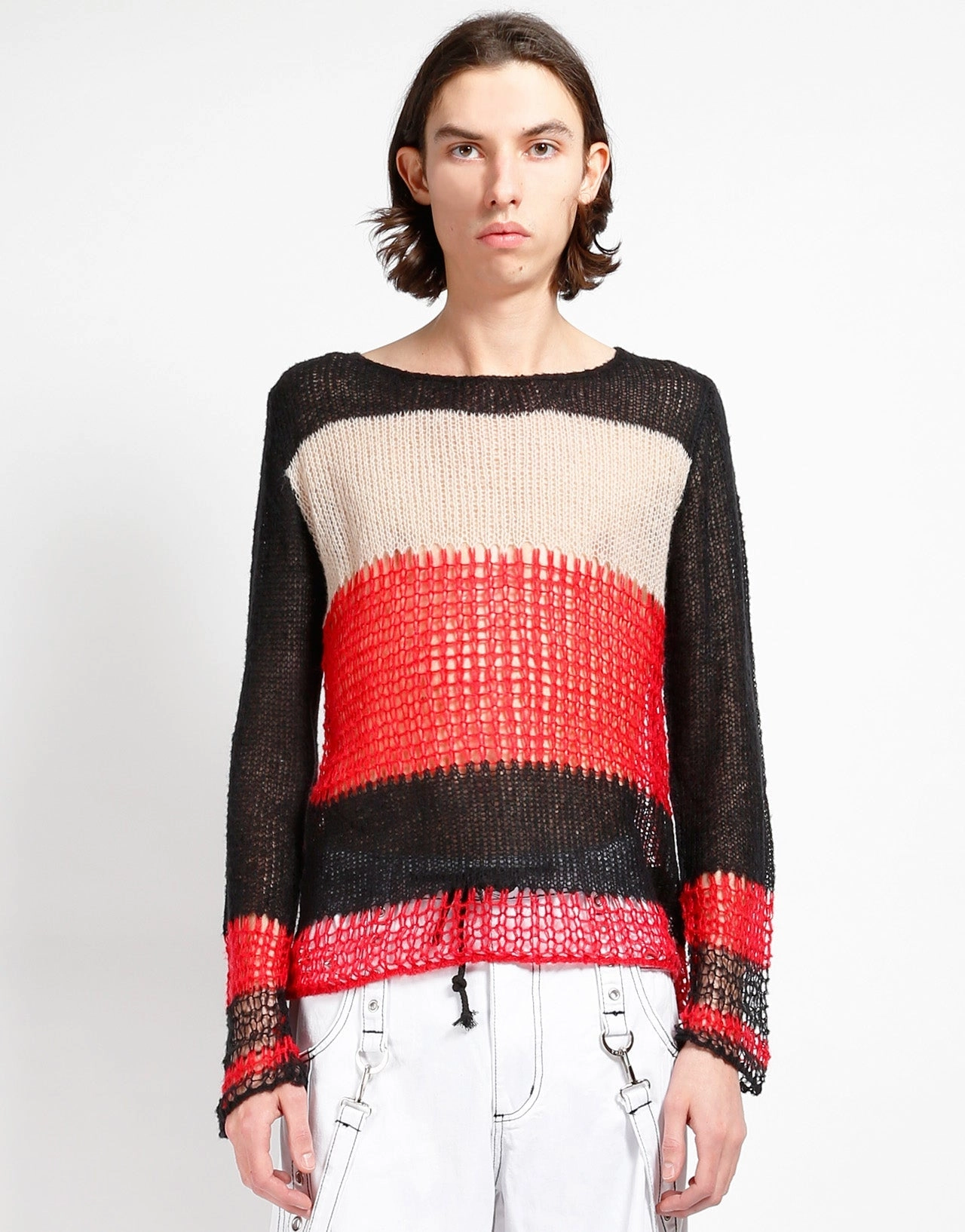 RawEdgedDesign PUNK STRIPE SWEATER