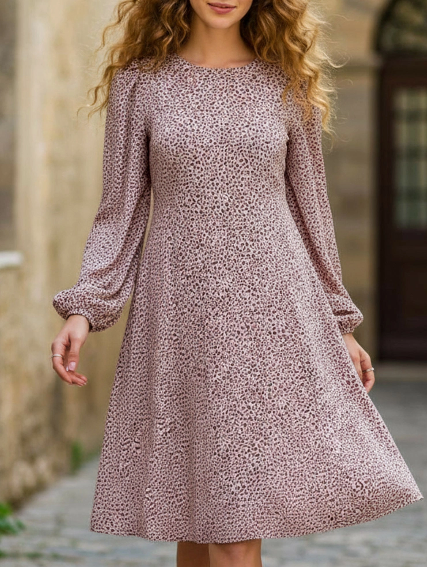 All-season garment Loose casual long-sleeved dress