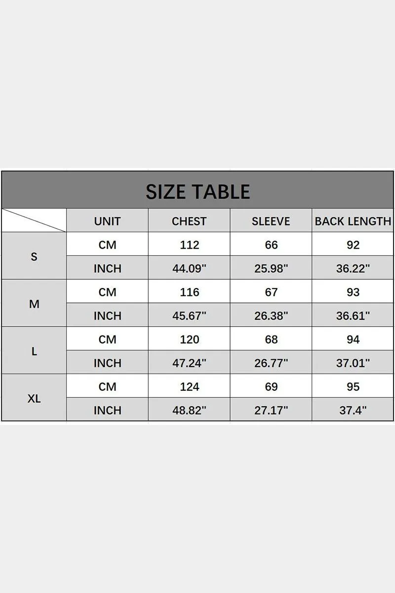 Flexible Shoulder Seams ELASTIC HEM ZIP UP PLAID PATTERN LONG JACKET