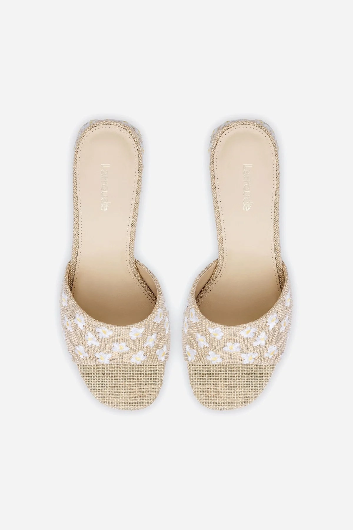 Brigitte Mule In Raw Linen Easy Posture Flexible Build