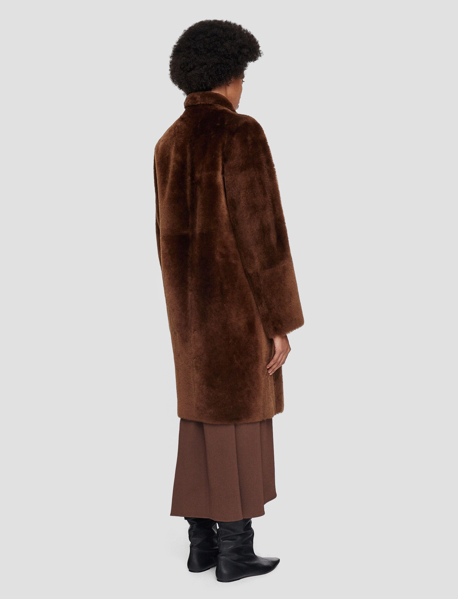 Britanny Reversible Shearling Coat Soft Touch Smooth Glide Fasteners