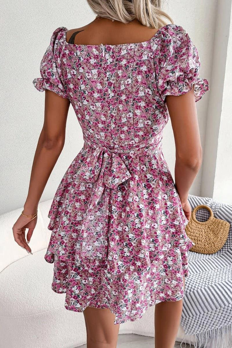 BROKEN FLOWER BIG PLACE DRESS_CWDSD2535 Statement Look