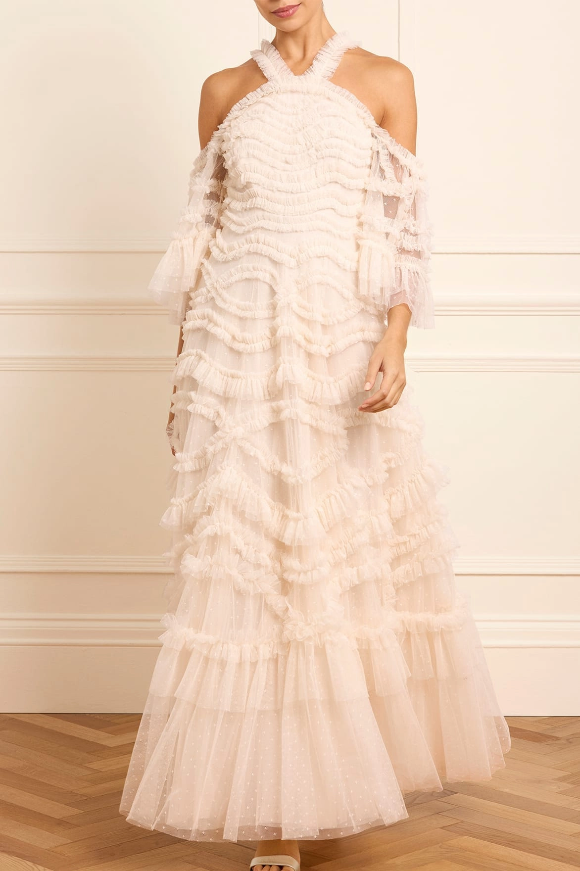 Elegant Finish Bronte Off-Shoulder Gown