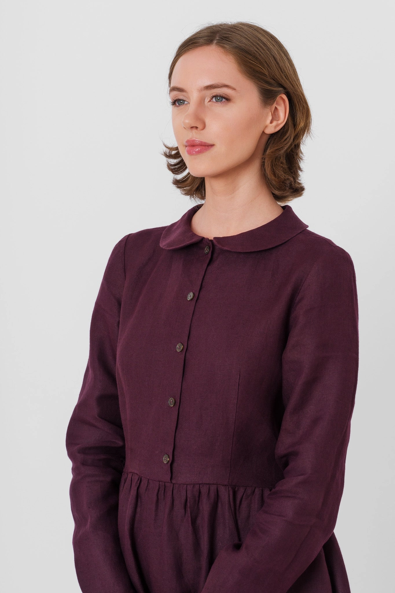 Classic Dress, Long Sleeve, Twill Linen Chill Comfort