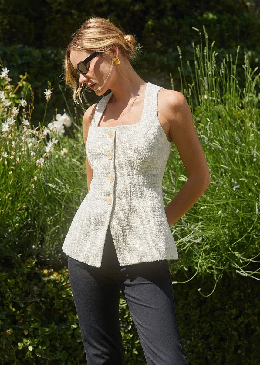Brunelle Vest - Oatmeal Fun Design LayeringFriendly Weight