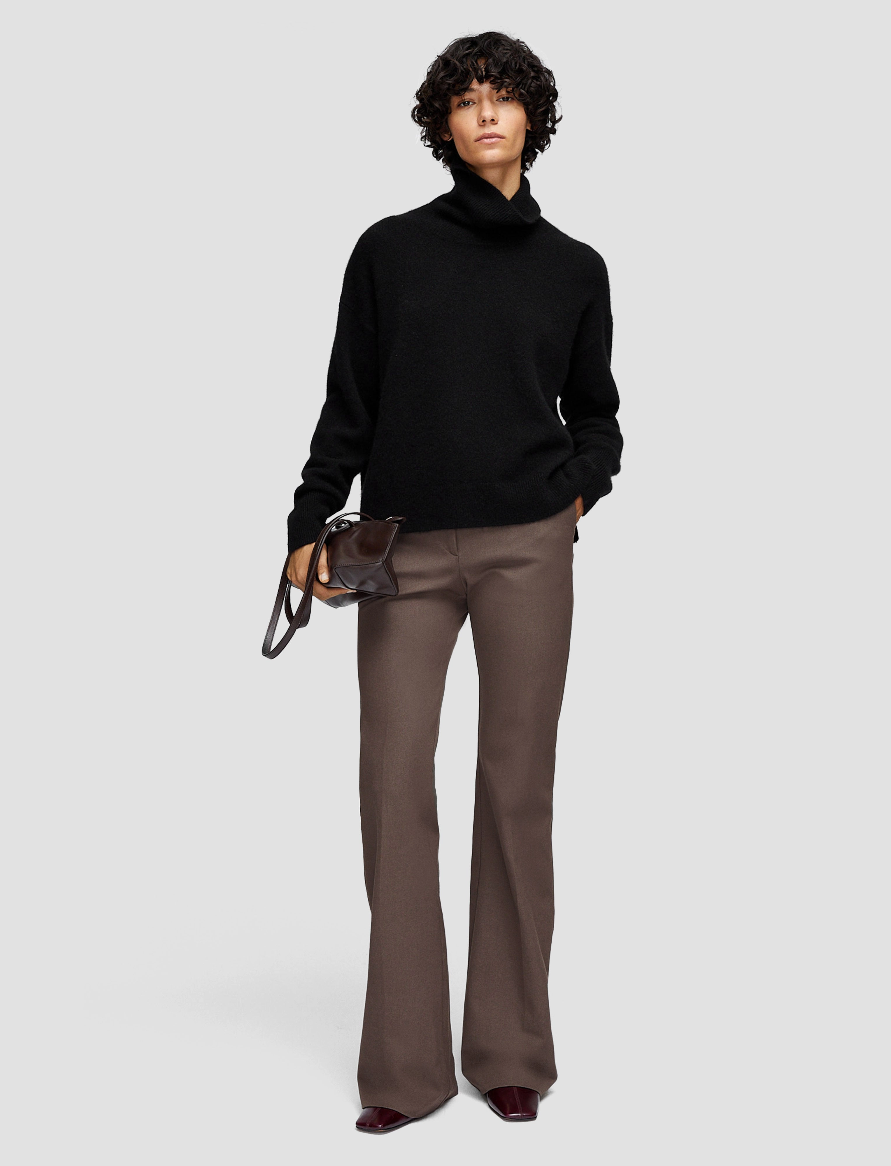 Brushed Cashmere High Neck Jumper Chic Style Home Warmth